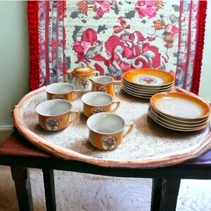 Vintage Eleanor China 17 piece Tea Set Made in Germany ~ RARE!! Circa 1920’s!!